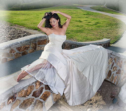 mimiOnBridgeDress