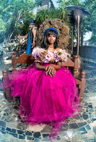venessaPinkDressThrone