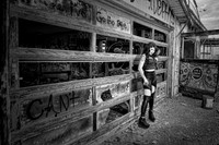alainaBlackWhiteGarageDoor